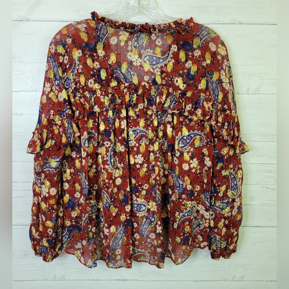 Zara Woman Sheer top. Size Medium